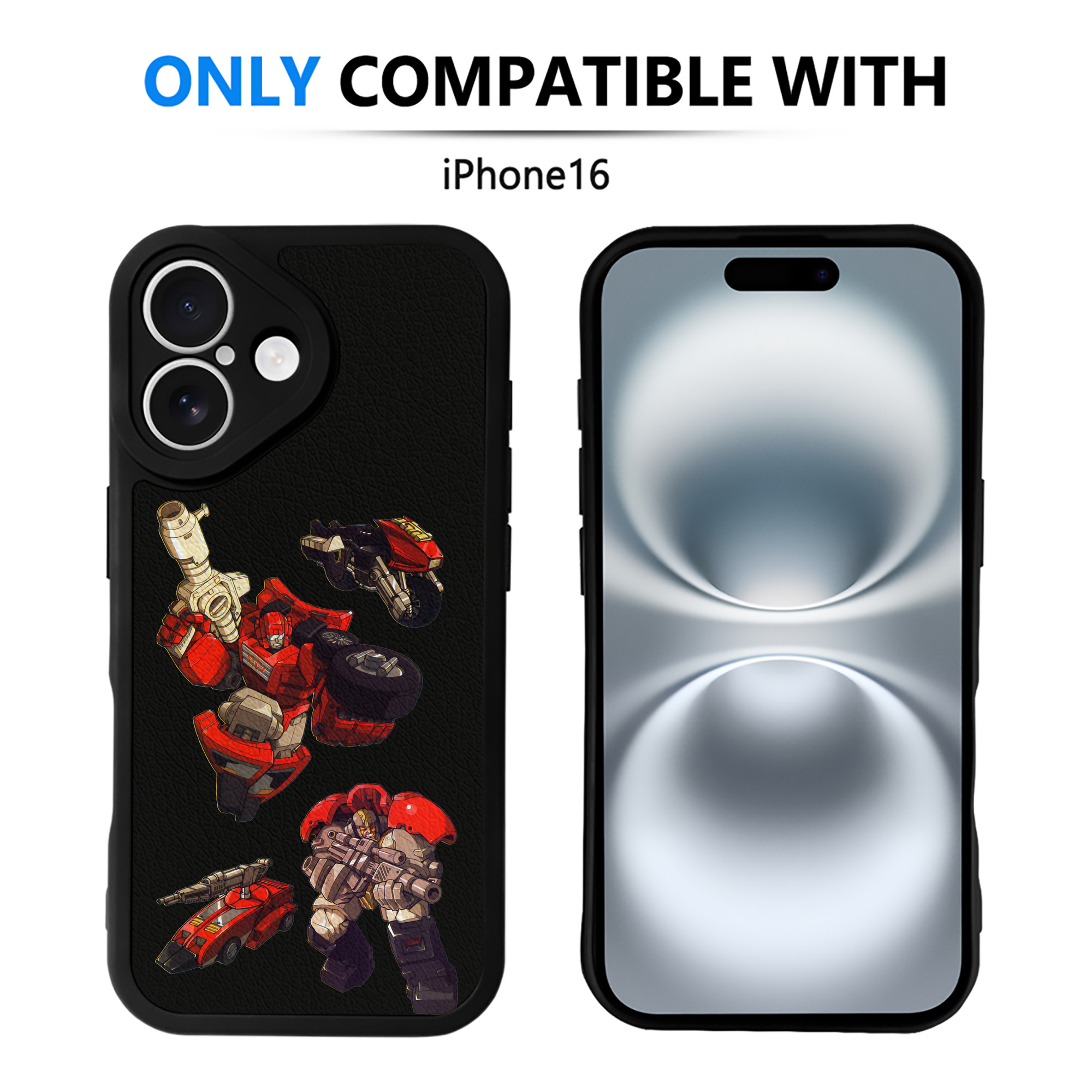 （画像用）  【iPhone 16シリーズ対応】シリコンスマホケース（レザー調） 材質：シリコン